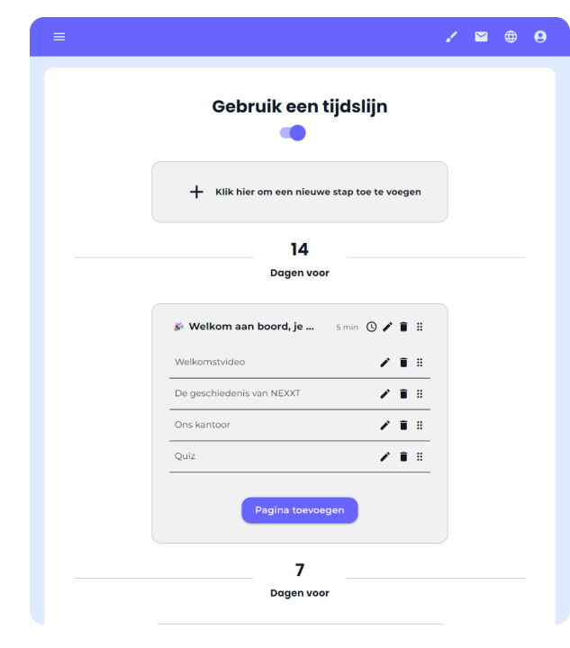 Tijdlijn feature